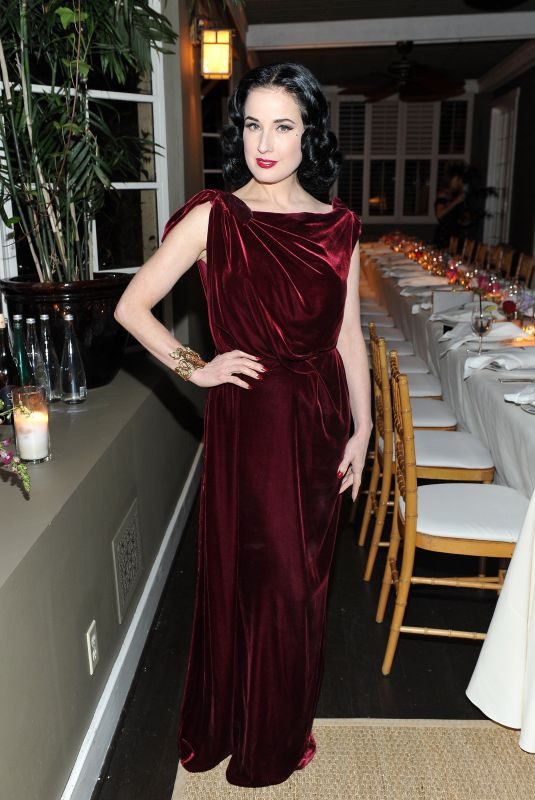 DITA VON TEESE at Roland Mouret’s Dinner of Love in Los Angeles 11/06/2017