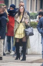 ELISABETTA GREGORACI Out and About in Milan 11/24/2017