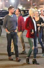 ELIZABETH BANKS Arrives at Bruno Mars Concert in Los Angeles 11/11/2017