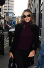 ELIZABETH HURLEY Arrives at Molinare Production Company in London 11/04/2017