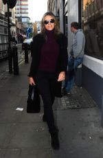 ELIZABETH HURLEY Arrives at Molinare Production Company in London 11/04/2017