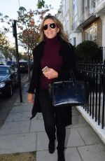 ELIZABETH HURLEY Arrives at Molinare Production Company in London 11/04/2017