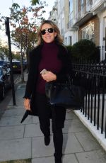 ELIZABETH HURLEY Arrives at Molinare Production Company in London 11/04/2017
