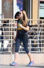 ELIZABETH OLSEN Out for Breakfast at Kreation in Los Angeles 11/05/2017