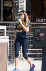 ELIZABETH OLSEN Out for Breakfast at Kreation in Los Angeles 11/05/2017