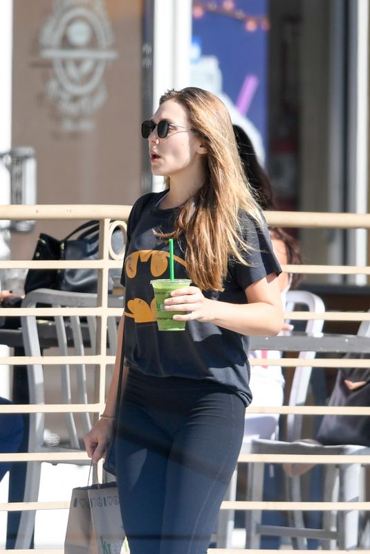 ELIZABETH OLSEN Out for Breakfast at Kreation in Los Angeles 11/05/2017