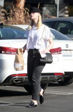 ELLE FANNING Leaves Burger Lounge in Los Angeles 11/28/2017