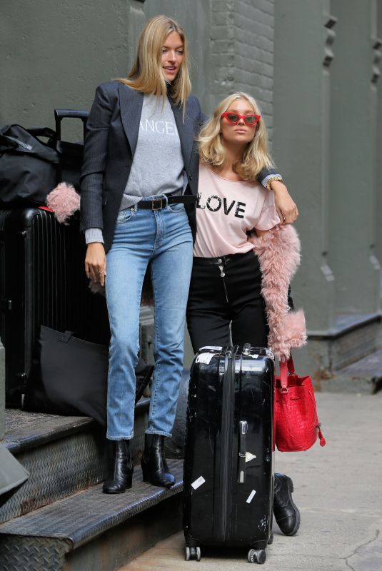 ELSA HOSK and MARTHA HUNT Out in New York 11/16/2017