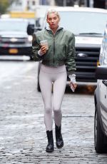 ELSA HOSK in Tights Out and About in New York 11/16/2017