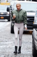 ELSA HOSK in Tights Out and About in New York 11/16/2017