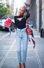ELSA HOSK Out on Her Birthday in New York 11/07/2017