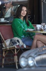 EMILY RATajkowski out for Coffee at Figaro Bistro in Los Feliz 11/28/2017