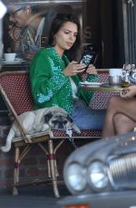 EMILY RATajkowski out for Coffee at Figaro Bistro in Los Feliz 11/28/2017