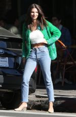EMILY RATajkowski out for Coffee at Figaro Bistro in Los Feliz 11/28/2017