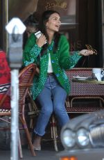 EMILY RATajkowski out for Coffee at Figaro Bistro in Los Feliz 11/28/2017