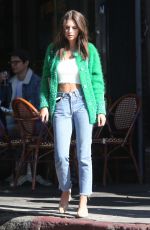 EMILY RATajkowski out for Coffee at Figaro Bistro in Los Feliz 11/28/2017