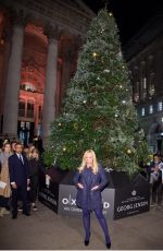 EMMA BUNTON Switches On the Lights at Royal Exchange Christmas Tree in London 11/22/2017