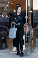 EMMA KENNEY Shopping at Crystalarium in West Hollywood 11/05/2017