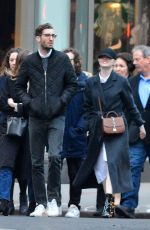 EMMA STONE and Dave McCary Out in New York 11/28/2017