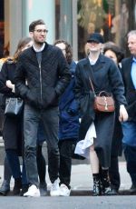EMMA STONE and Dave McCary Out in New York 11/28/2017