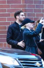 EMMA STONE and Dave McCary Out in New York 11/28/2017