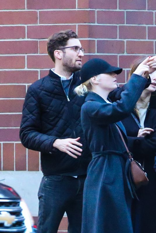 EMMA STONE and Dave McCary Out in New York 11/28/2017