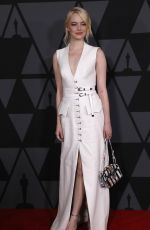 EMMA STONE at AMPAS 9th Annual Governors Awards in Hollywood 11/11/2017