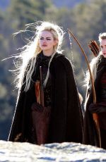EMMA STONE on the Set of Maniac in Kerhonkson 11/27/2017