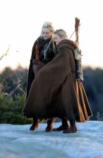 EMMA STONE on the Set of Maniac in Kerhonkson 11/27/2017