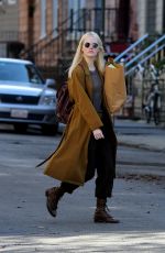 EMMA STONE on the Set of Maniac in New York 11/09/2017