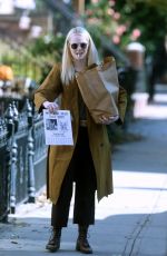 EMMA STONE on the Set of Maniac in New York 11/10/2017