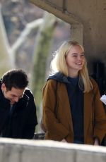 EMMA STONE on the Set of Maniac in New York 11/15/2017