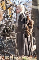 EMMA STONE on the Set of Maniac in Westchester 11/28/2017