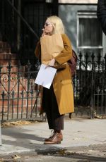 EMMA STONE on the Set of Ronald in New York 11/09/2017