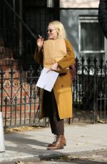 EMMA STONE on the Set of Ronald in New York 11/09/2017