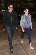 EMMY ROSSUM and Sam Esmail at LAX Airport in Los Angeles 11/27/2017