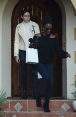 EMMY ROSSUM and SHANOLA HAMPTON Out in Los Angeles 11/09/2017