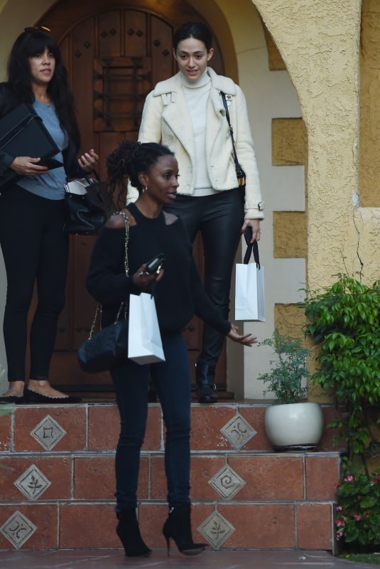 EMMY ROSSUM and SHANOLA HAMPTON Out in Los Angeles 11/09/2017