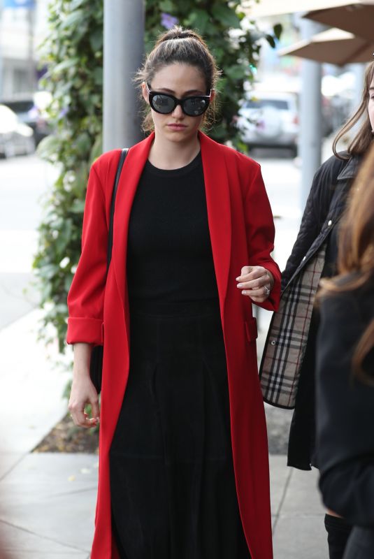 EMMY ROSSUM Out for Lunch at Il Pastaio in Beverly Hills 11/16/2017