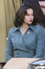 FELICITY JONES on the Set of On the Basis of Sex in Montreal 11/05/2017
