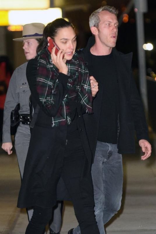 GAL GADOT and Yaron Versano at JFK Airport in New York 11/14/2017