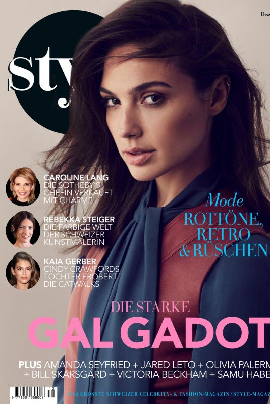 GAL GADOT in Style Magazine, Germany December 2017