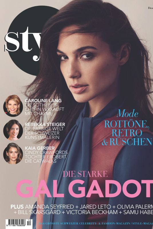 GAL GADOT in Syle Magazine, Germany December 2017 Issue