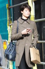 GEMMA ARTERTON Out Shopping in Marylebone in London 11/03/2017