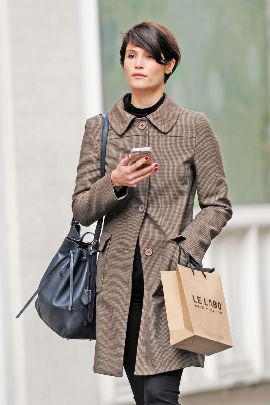 GEMMA ARTERTON Out Shopping in Marylebone in London 11/03/2017