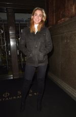 GEMMA ATKINSON and Aljaz Skorjanec at Rosso Restaurant in Manchester 11/07/2017