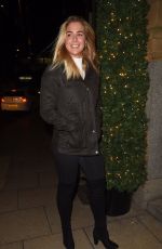 GEMMA ATKINSON and Aljaz Skorjanec at Rosso Restaurant in Manchester 11/07/2017