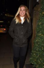 GEMMA ATKINSON and Aljaz Skorjanec at Rosso Restaurant in Manchester 11/07/2017