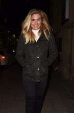 GEMMA ATKINSON and Aljaz Skorjanec at Rosso Restaurant in Manchester 11/07/2017