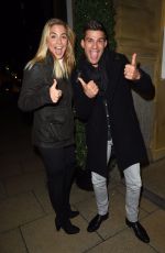 GEMMA ATKINSON and Aljaz Skorjanec at Rosso Restaurant in Manchester 11/07/2017